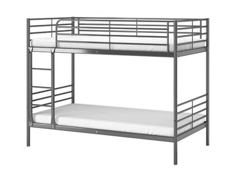 Strong durable metal bunk bed of school dormitory furniture