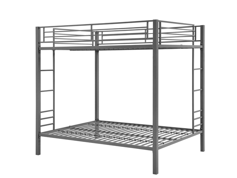 Double decker metal bed