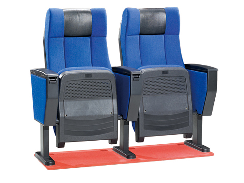Popular blue auditorium chair church chair cinema chair with folding seat
