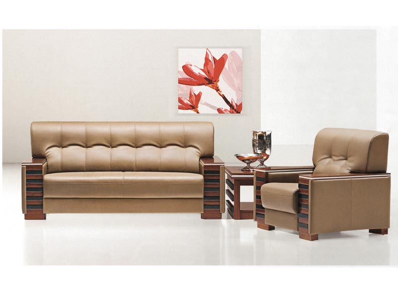PU leather office sofa 1+1+3  Seater