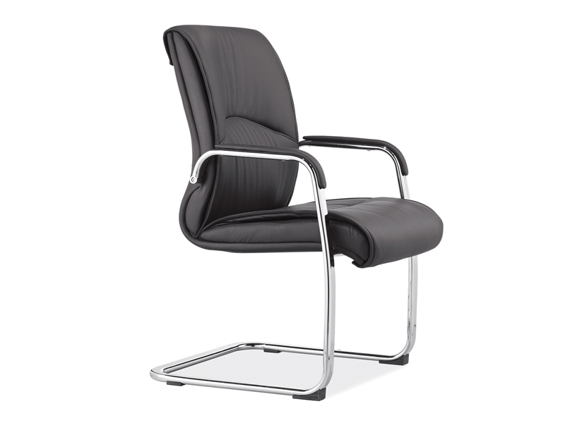 Popular Elegance PU Leather visitor chair with metal leg