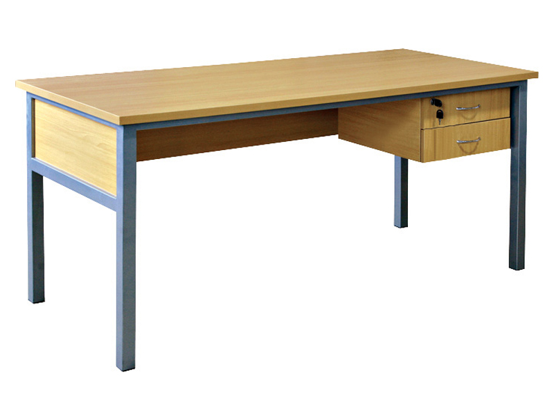 Classical popular school teacher table with central drawer