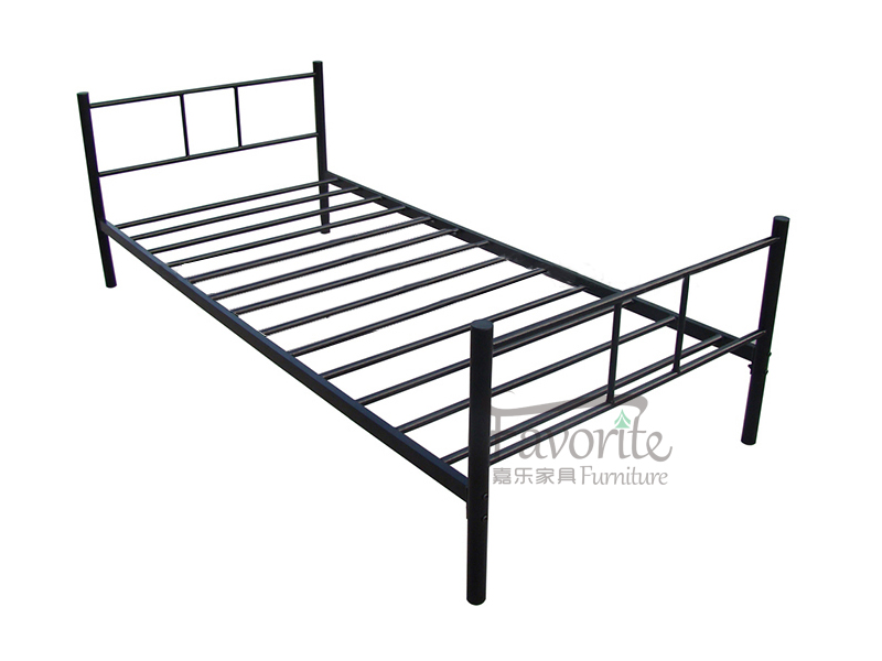 Cheap steel single bed of school dormitory furniture