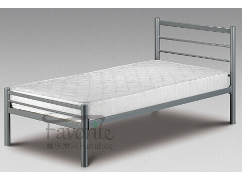 Wholesale heavy duty cheap steel iron bed for military school company dormitory