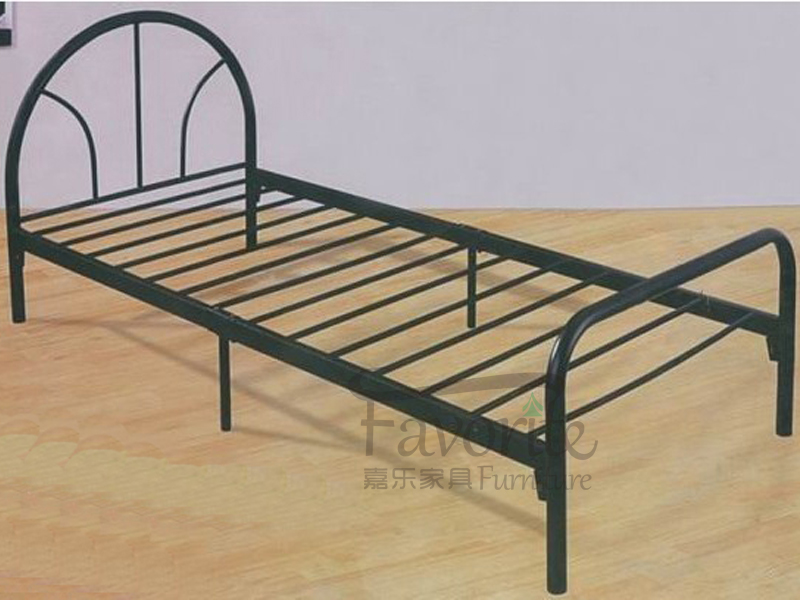 cheap strong brief design single metal bed from china factory