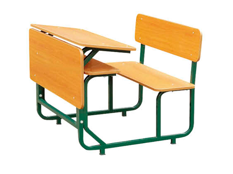Hot sale middle east MDF school table and chair with baffle board