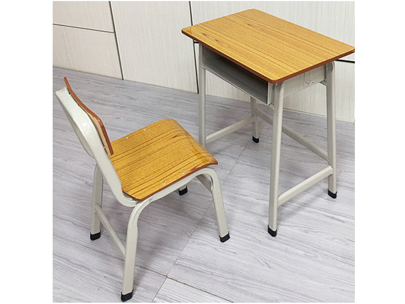Popular single student desk and chair